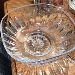 Vintage Stuart crystal bowl square made